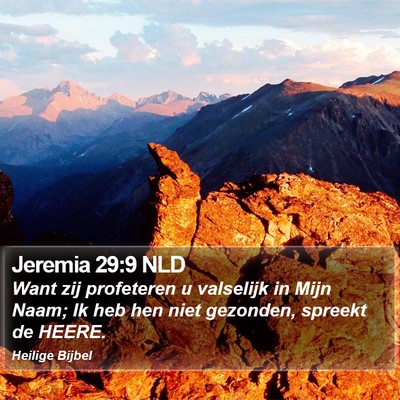 Jeremia 29:9 NLD Bible Verse Image