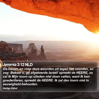 Jeremia 3:12 NLD Bible Verse Image