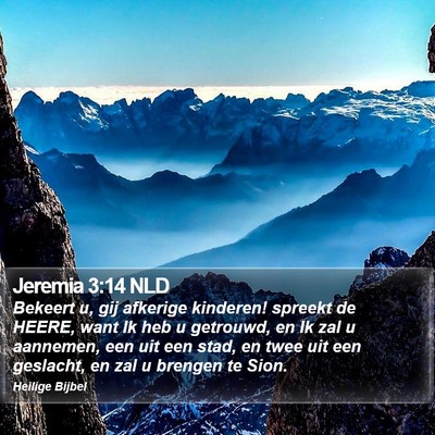 Jeremia 3:14 NLD Bible Verse Image