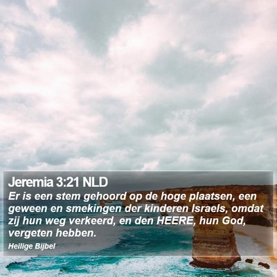 Jeremia 3:21 NLD Bible Verse Image