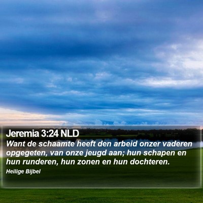 Jeremia 3:24 NLD Bible Verse Image