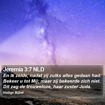 Jeremia 3:7 NLD Bible Verse Image