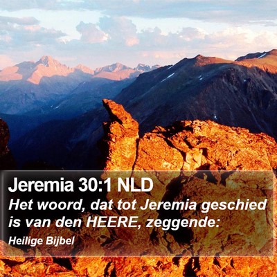 Jeremia 30:1 NLD Bible Verse Image