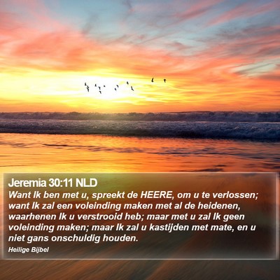 Jeremia 30:11 NLD Bible Verse Image