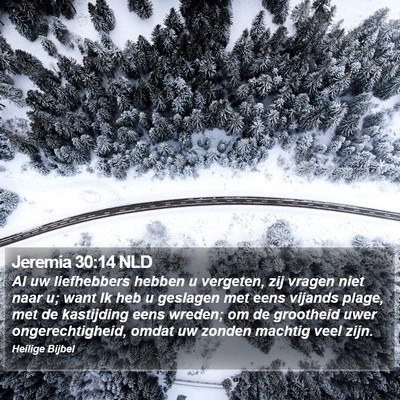 Jeremia 30:14 NLD Bible Verse Image