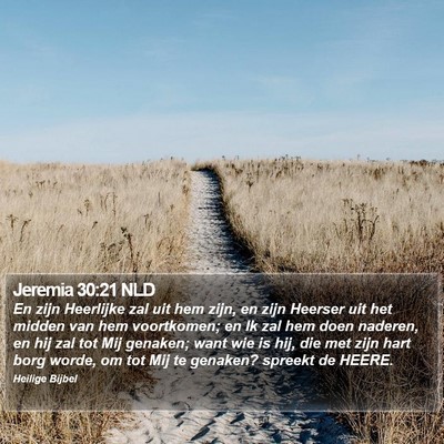 Jeremia 30:21 NLD Bible Verse Image