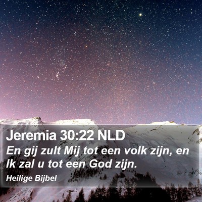 Jeremia 30:22 NLD Bible Verse Image