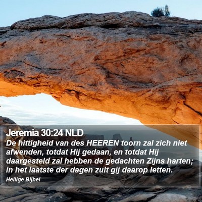 Jeremia 30:24 NLD Bible Verse Image