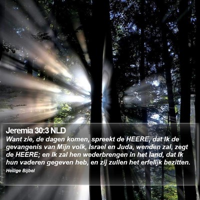 Jeremia 30:3 NLD Bible Verse Image