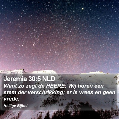 Jeremia 30:5 NLD Bible Verse Image
