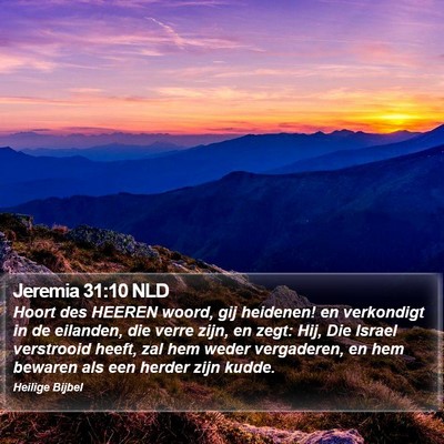 Jeremia 31:10 NLD Bible Verse Image