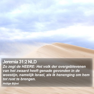 Jeremia 31:2 NLD Bible Verse Image