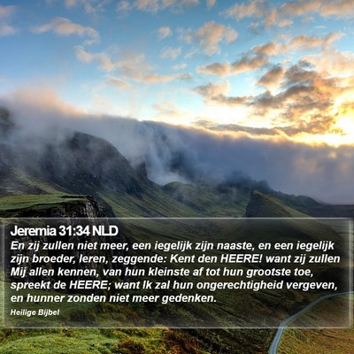 Jeremia 31:34 NLD Bible Verse Image