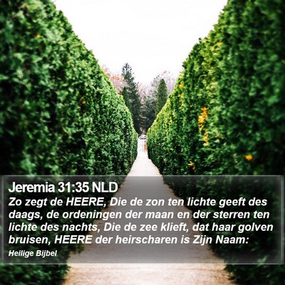 Jeremia 31:35 NLD Bible Verse Image