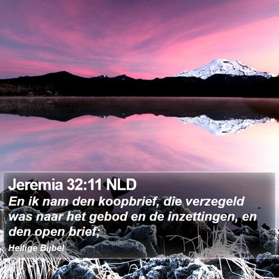 Jeremia 32:11 NLD Bible Verse Image
