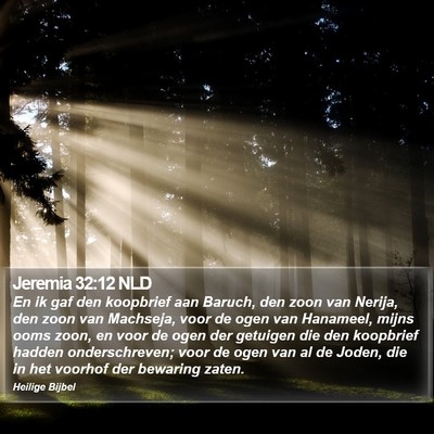 Jeremia 32:12 NLD Bible Verse Image