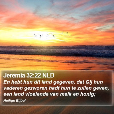 Jeremia 32:22 NLD Bible Verse Image
