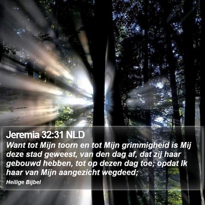 Jeremia 32:31 NLD Bible Verse Image