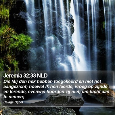 Jeremia 32:33 NLD Bible Verse Image