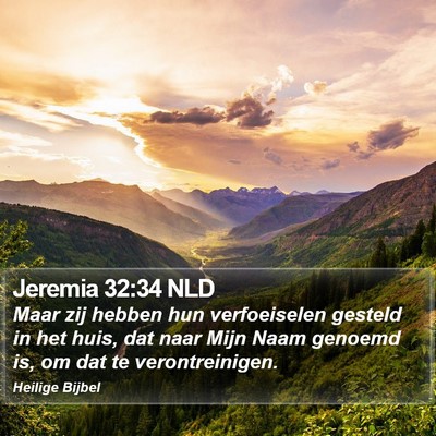 Jeremia 32:34 NLD Bible Verse Image