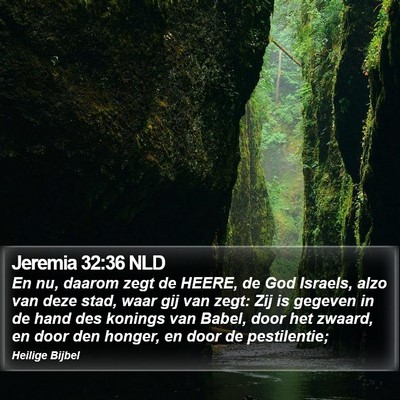 Jeremia 32:36 NLD Bible Verse Image