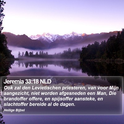Jeremia 33:18 NLD Bible Verse Image