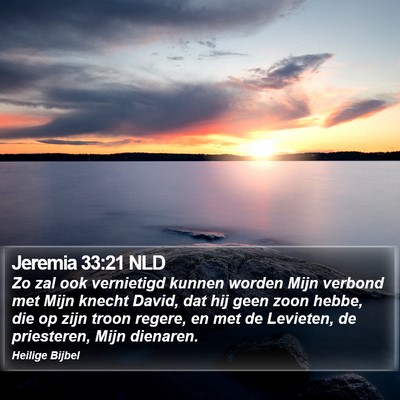 Jeremia 33:21 NLD Bible Verse Image