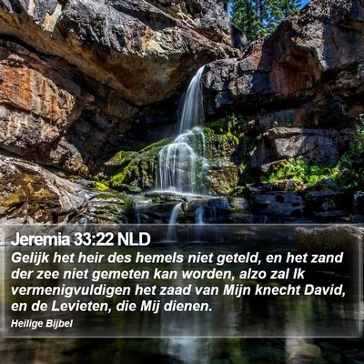 Jeremia 33:22 NLD Bible Verse Image