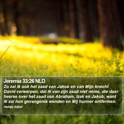Jeremia 33:26 NLD Bible Verse Image