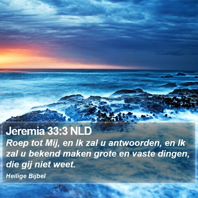 Jeremia 33:3 NLD Bible Verse Image