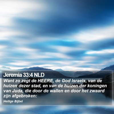 Jeremia 33:4 NLD Bible Verse Image