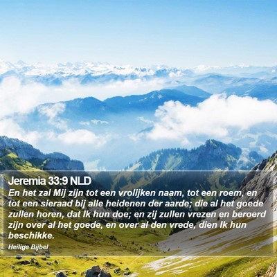 Jeremia 33:9 NLD Bible Verse Image