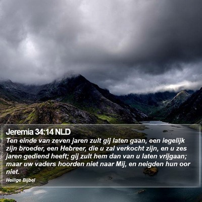 Jeremia 34:14 NLD Bible Verse Image