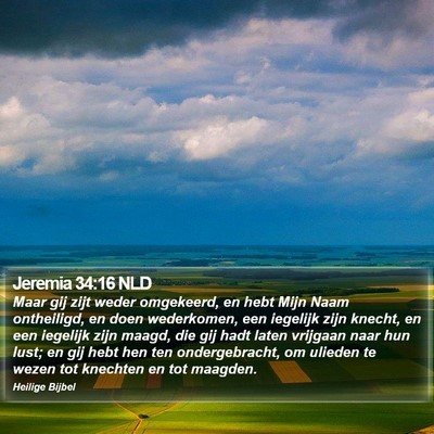 Jeremia 34:16 NLD Bible Verse Image