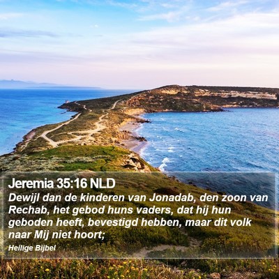 Jeremia 35:16 NLD Bible Verse Image