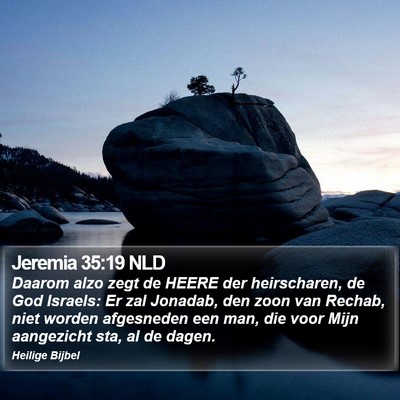 Jeremia 35:19 NLD Bible Verse Image