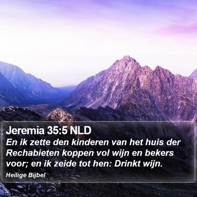 Jeremia 35:5 NLD Bible Verse Image
