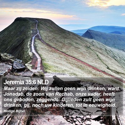 Jeremia 35:6 NLD Bible Verse Image
