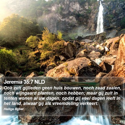 Jeremia 35:7 NLD Bible Verse Image