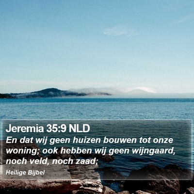 Jeremia 35:9 NLD Bible Verse Image
