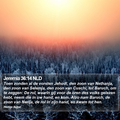 Jeremia 36:14 NLD Bible Verse Image