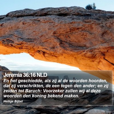 Jeremia 36:16 NLD Bible Verse Image