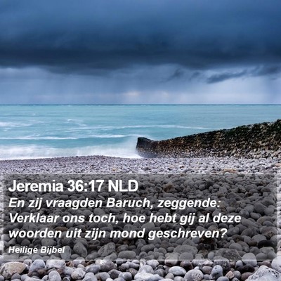 Jeremia 36:17 NLD Bible Verse Image