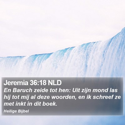 Jeremia 36:18 NLD Bible Verse Image