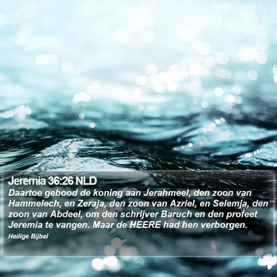 Jeremia 36:26 NLD Bible Verse Image