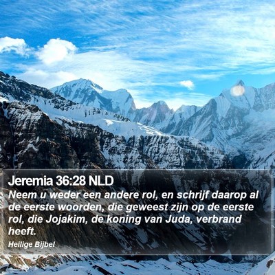Jeremia 36:28 NLD Bible Verse Image