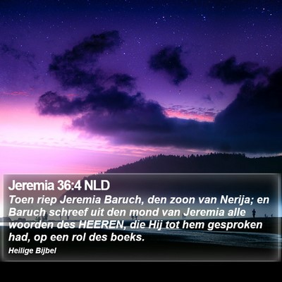 Jeremia 36:4 NLD Bible Verse Image