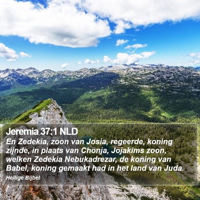 Jeremia 37:1 NLD Bible Verse Image