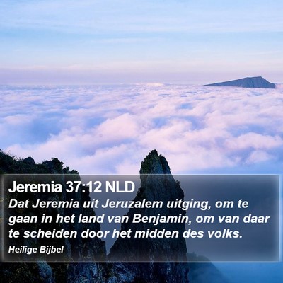 Jeremia 37:12 NLD Bible Verse Image