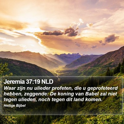 Jeremia 37:19 NLD Bible Verse Image